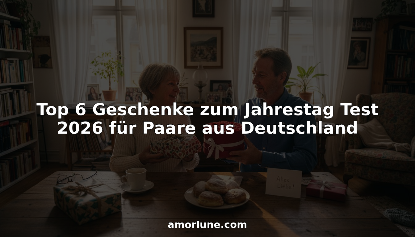 Ein deutsches Ehepaar feiert seinen Hochzeitstag und überrascht sich zu Hause mit kleinen Geschenken.