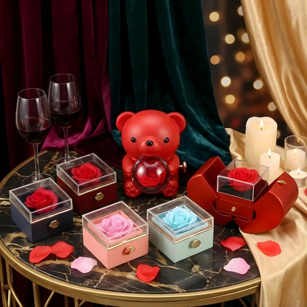 Eternal Roses Gift Box Classic von Amorlune als romantisches Valentinstag-Geschenk für die Freundin