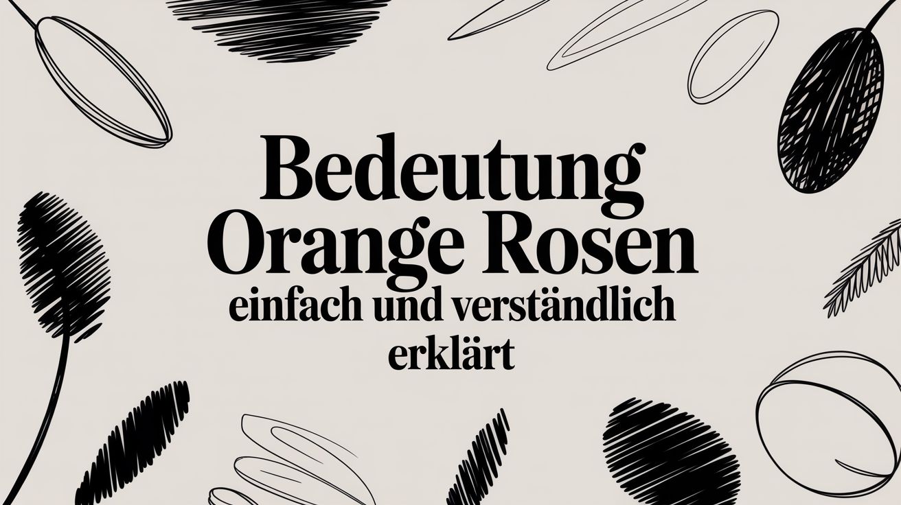 Bedeutung orange rosen einfach und verständlich erklärt