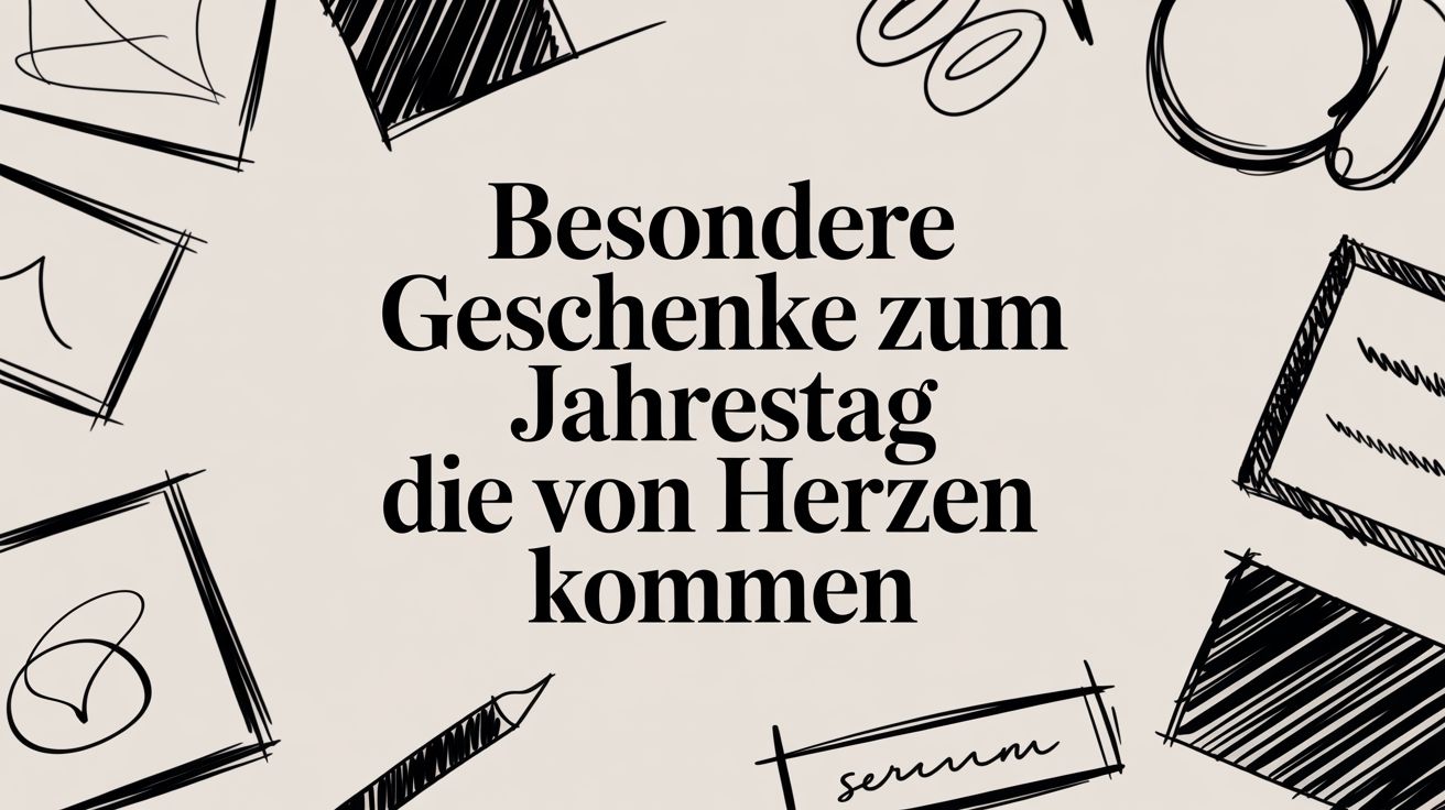 Besondere Geschenke zum Jahrestag die von Herzen kommen