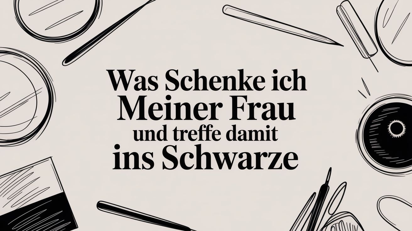 Was schenke ich meiner frau und treffe damit ins schwarze