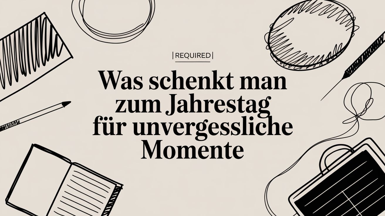 Was schenkt man zum Jahrestag für unvergessliche Momente