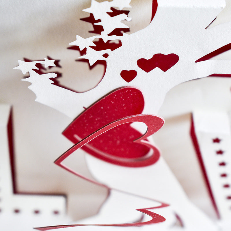 Tarjeta de felicitación 3D de alta calidad - Perfecta para boda y aniversario