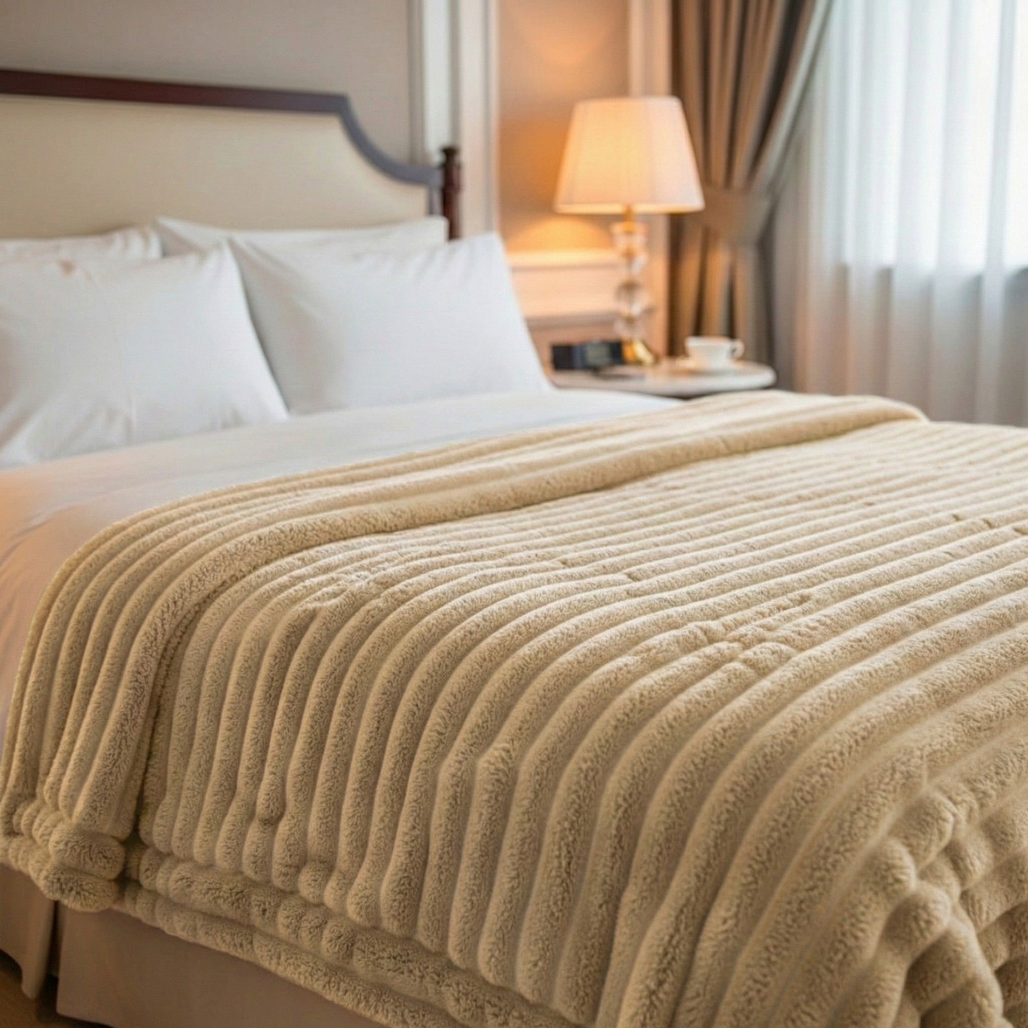 Manta de terciopelo suave como pelaje artificial - Cálida y lujosa