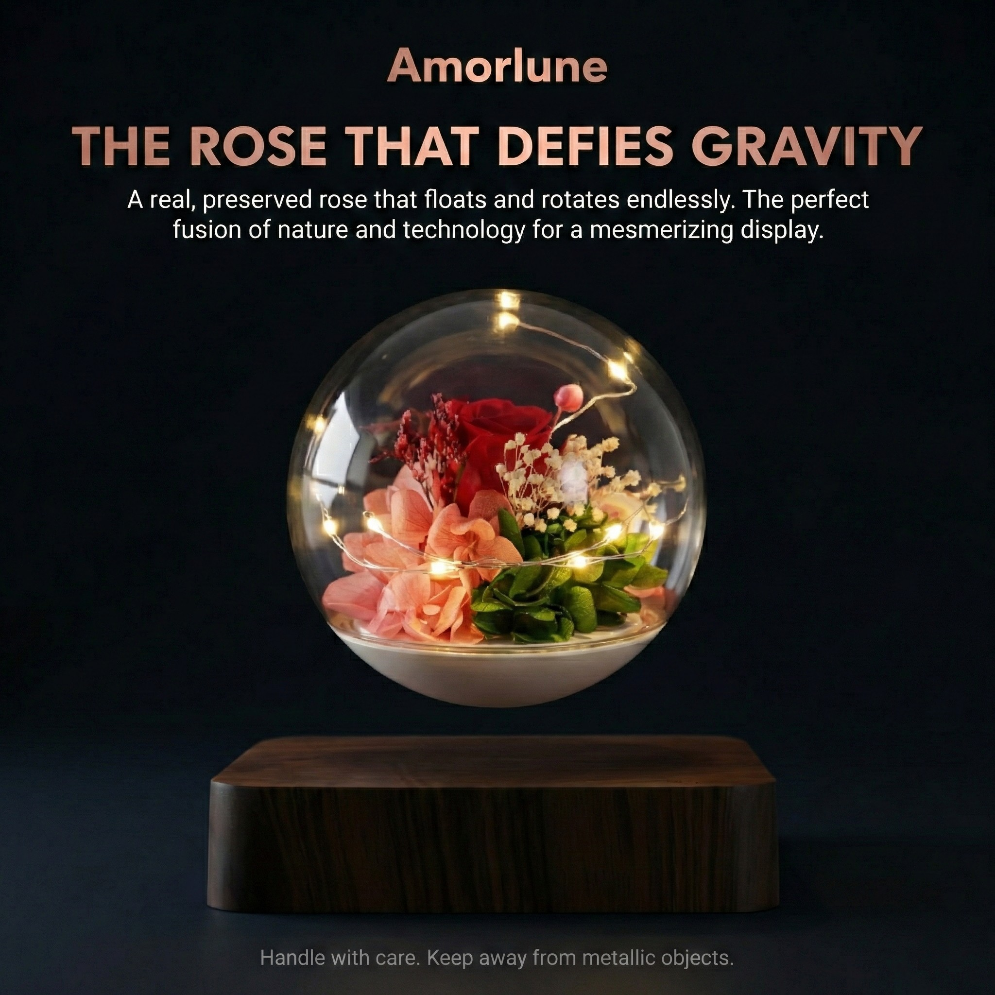 Magnetische Zwevende Rosenbol