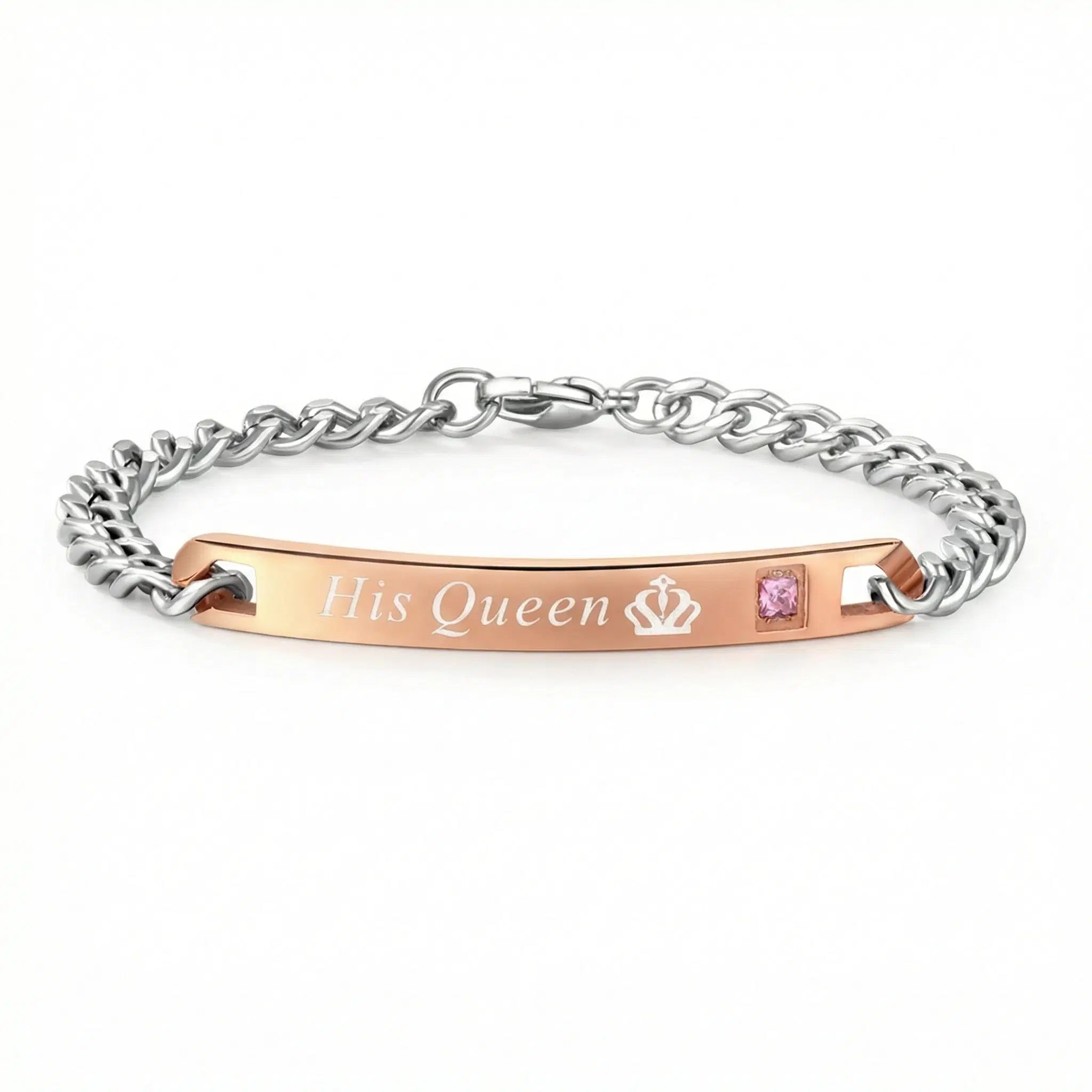 Couple Armband-Set "Royal Bond" by Amorlune featuring matching bracelets in elegant design for couples.