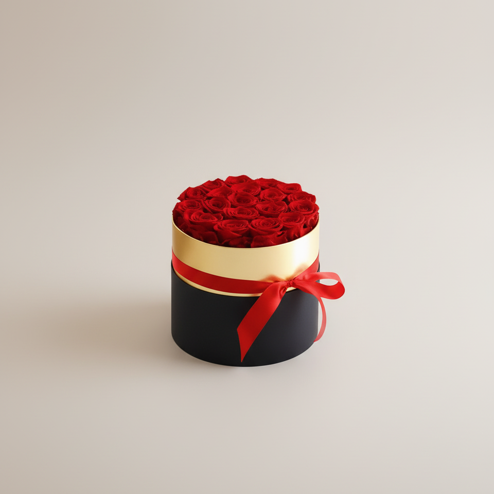 Eternal Roses Geschenkbox – Echte konservierte Rosen - Amorlune