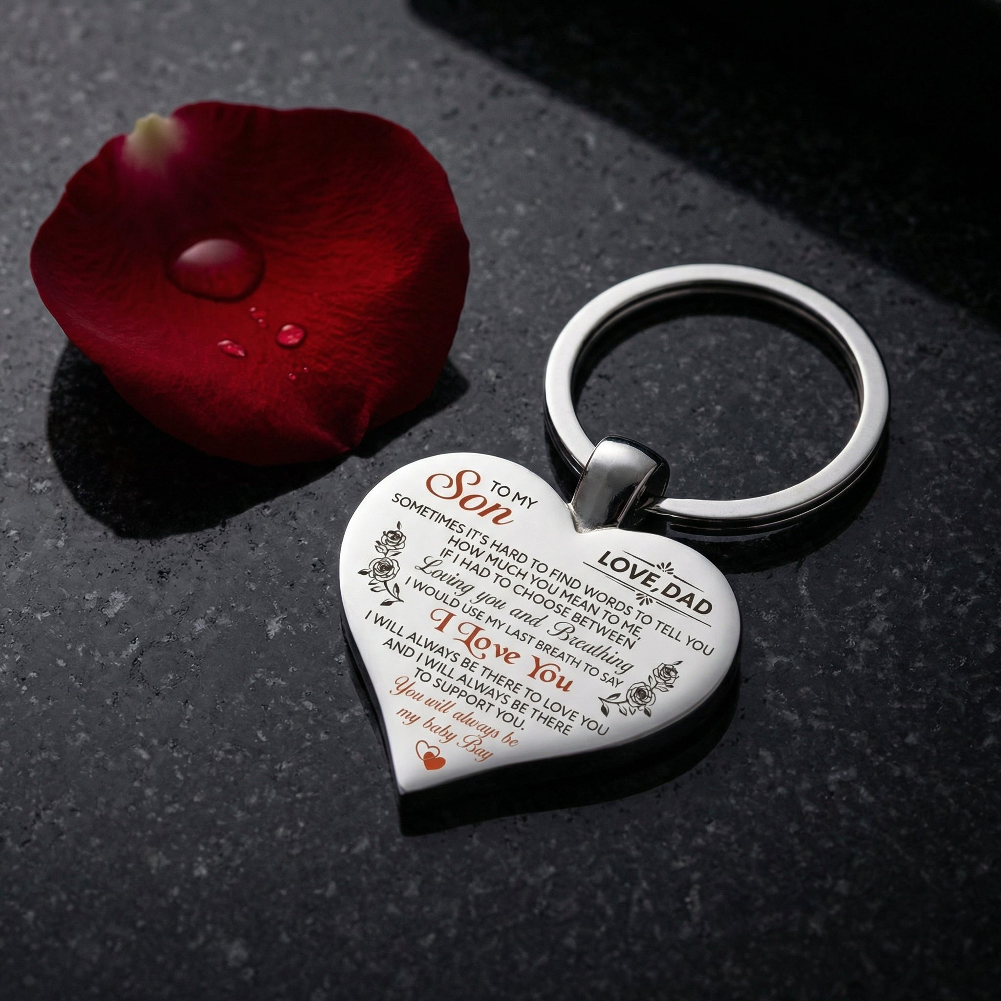 Herz-nøglering "Evig Forbindelse" – Personlig gave til familie og partner