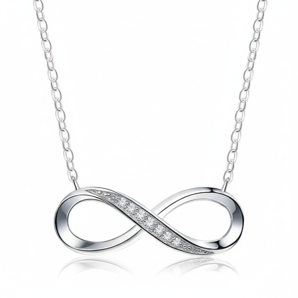 Infinity Halskette aus 925 Sterlingsilber - Amorlune