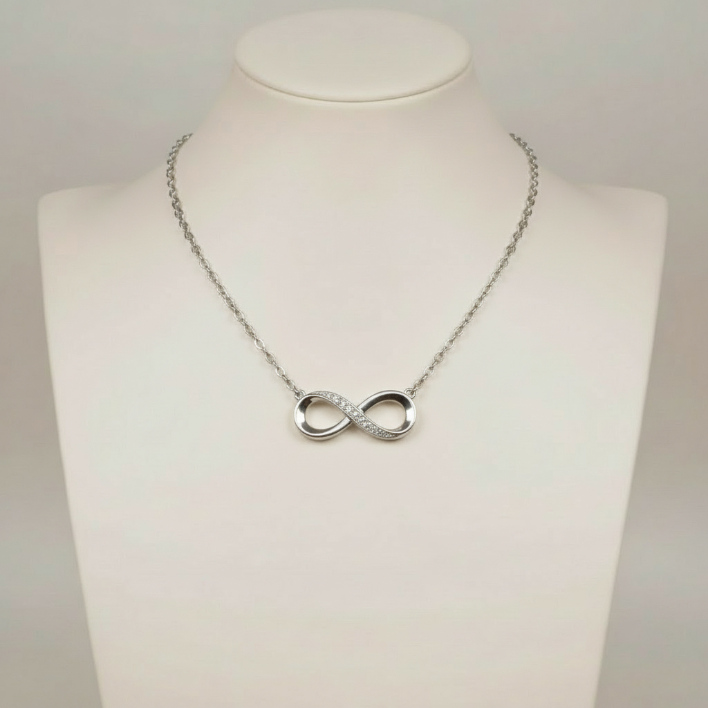 Infinity Halskette aus 925 Sterlingsilber - Amorlune