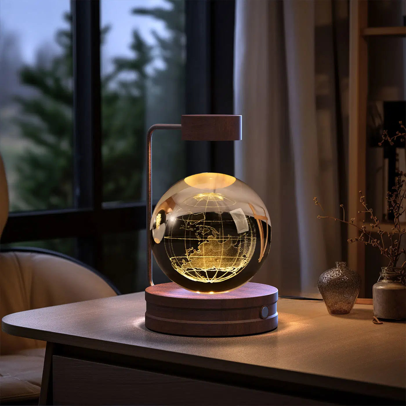 Crystal Night Light Dino Galaxy – warm USB mood light