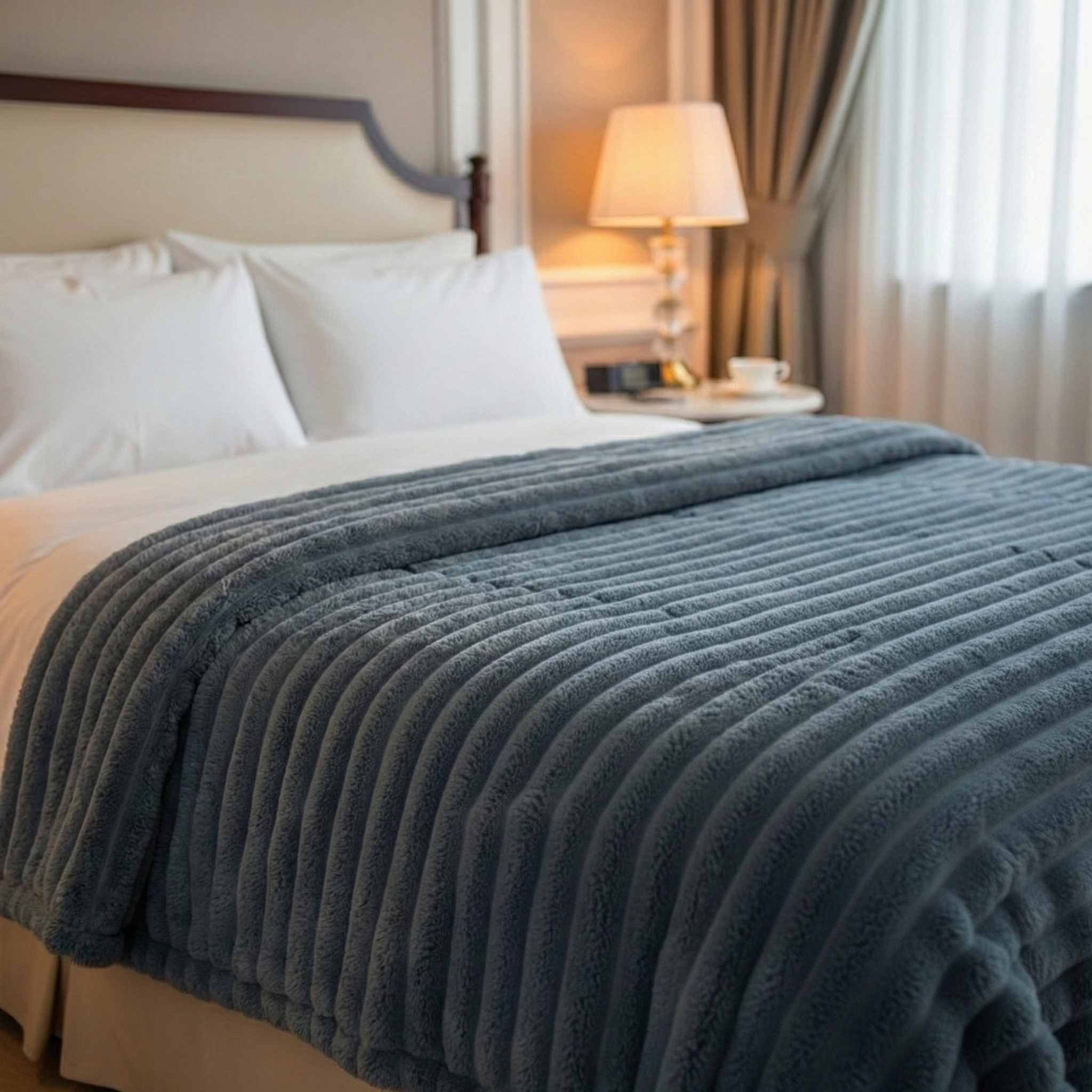 Manta de terciopelo suave como pelaje artificial - Cálida y lujosa