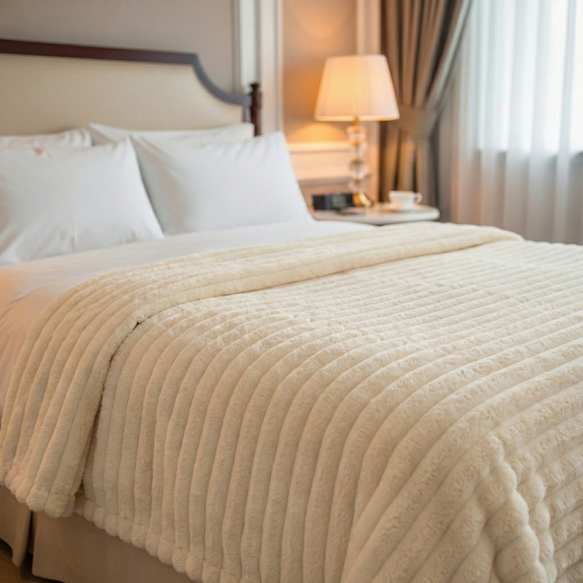 Manta de terciopelo suave como pelaje artificial - Cálida y lujosa