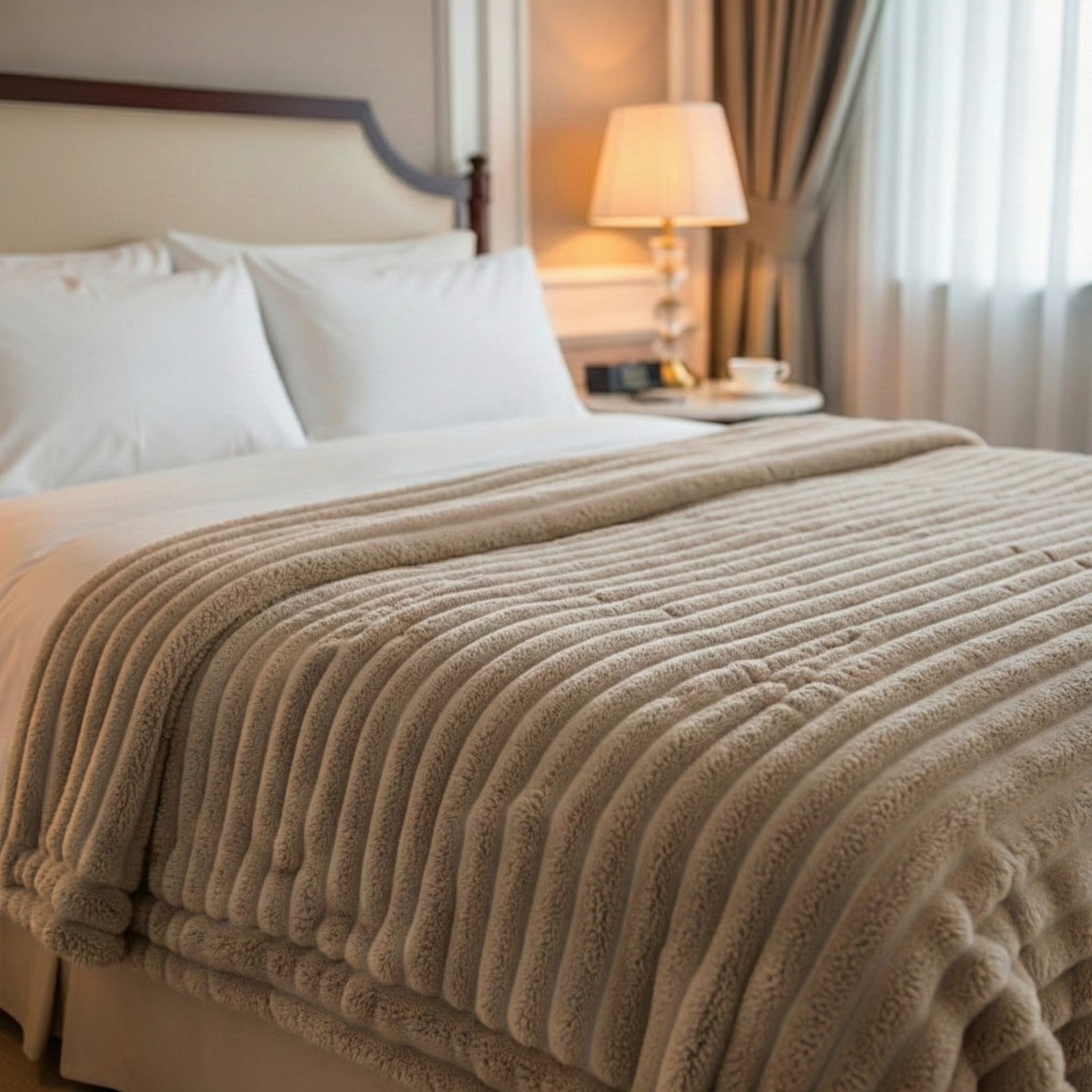 Manta de terciopelo suave como pelaje artificial - Cálida y lujosa