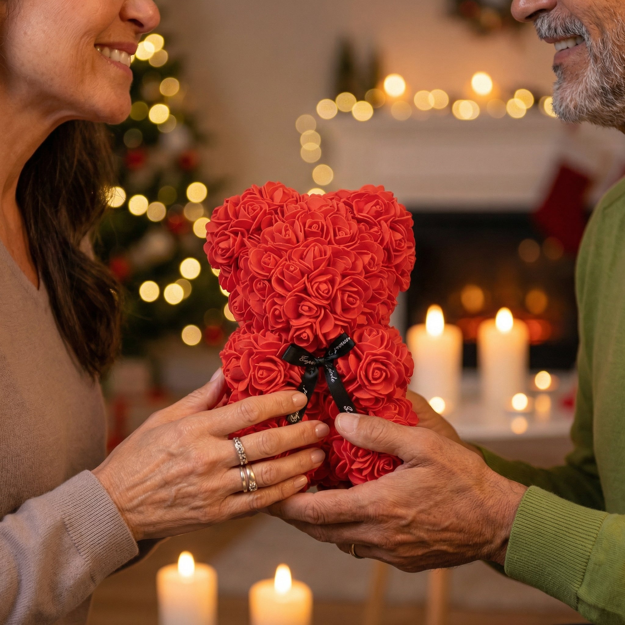 Preserved Rose Gift (Rosenbär) – Gift Box for Valentine's Day, Birthday & Anniversary