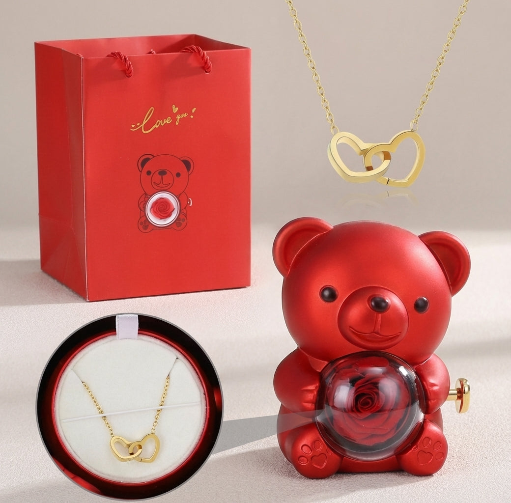 Osito de peluche Rosa Eterna