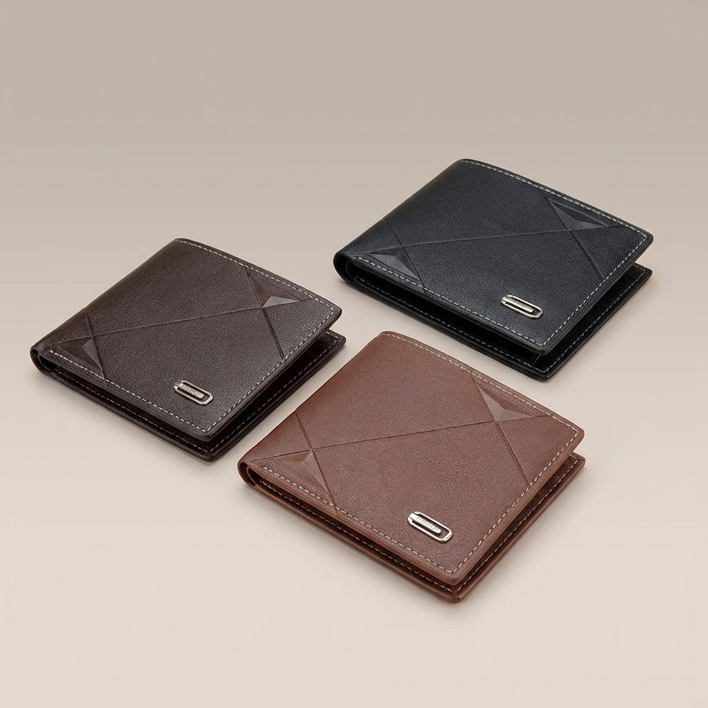 DAIQISI Slim Geldbörse für Männer – Karten & Münzen