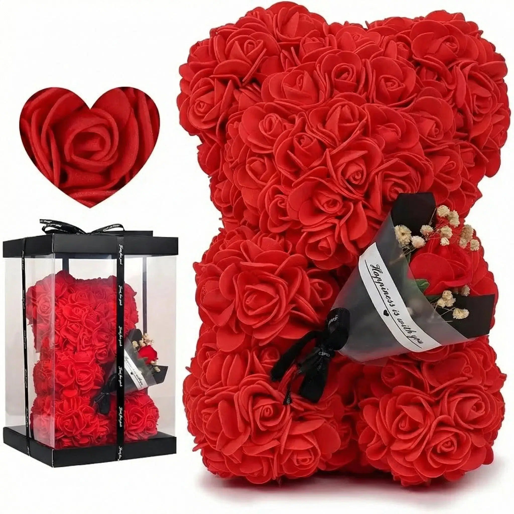 Preserved Rose Gift (Rosenbär) – Gift Box for Valentine's Day, Birthday & Anniversary