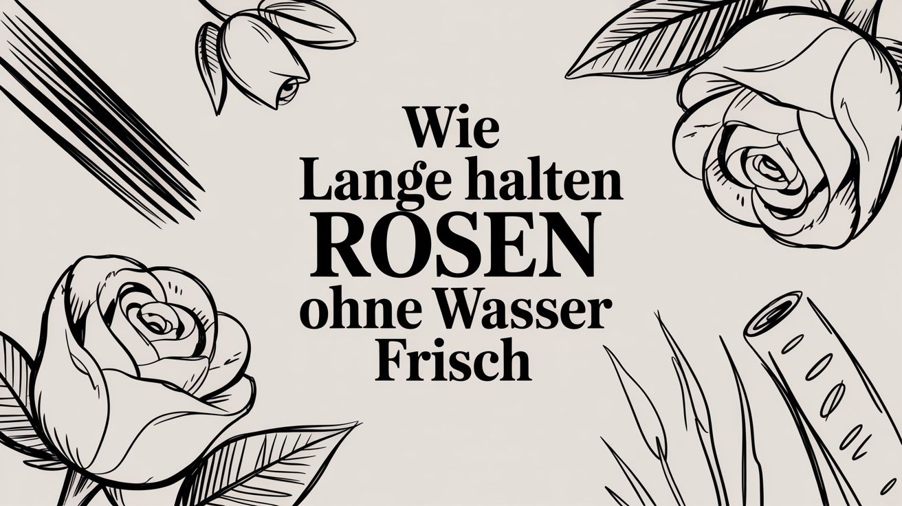 Wie lange halten Rosen ohne Wasser frisch