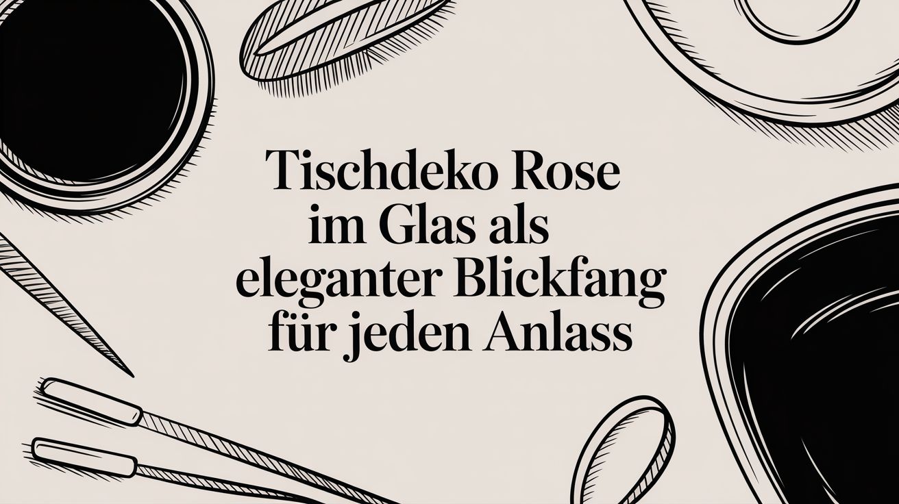 Tischdeko rose im glas als eleganter blickfang für jeden anlass