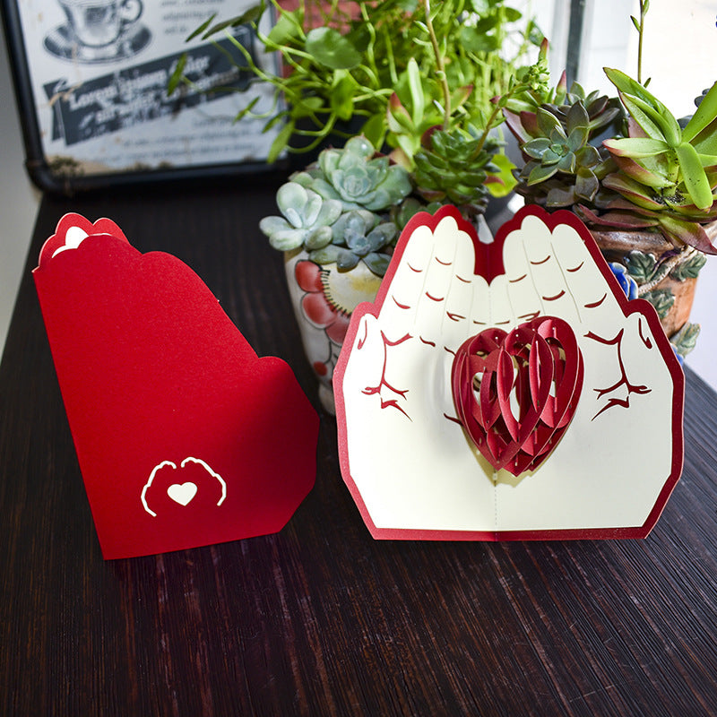 Tarjeta de felicitación 3D de alta calidad - Perfecta para boda y aniversario