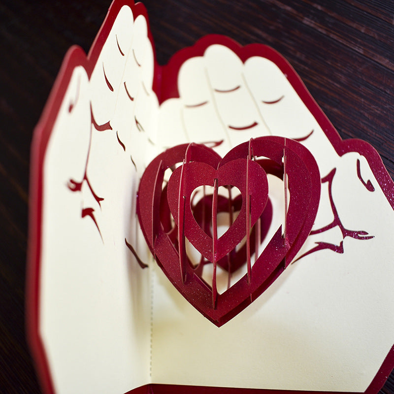 Tarjeta de felicitación 3D de alta calidad - Perfecta para boda y aniversario