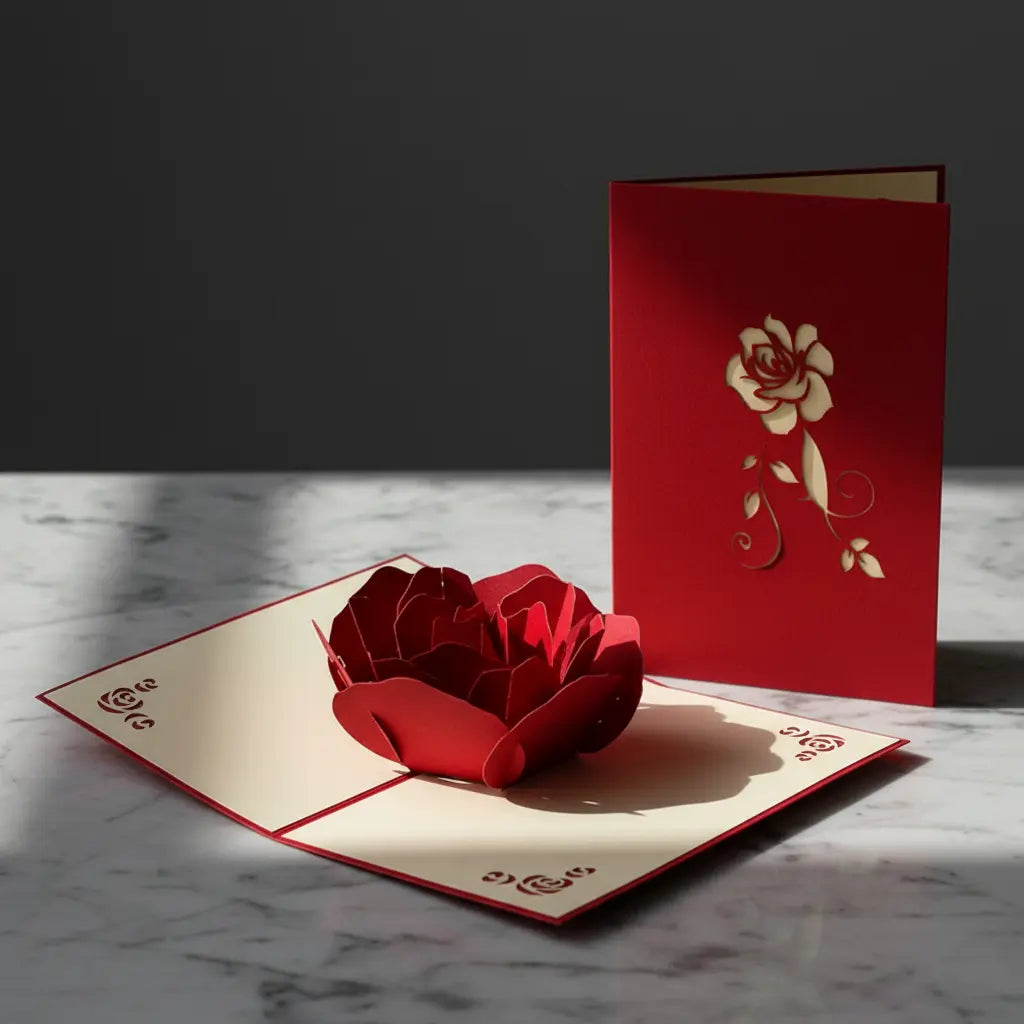 3D Pop-Up Liebes-Grußkarte für besondere Anlässe - Amorlune