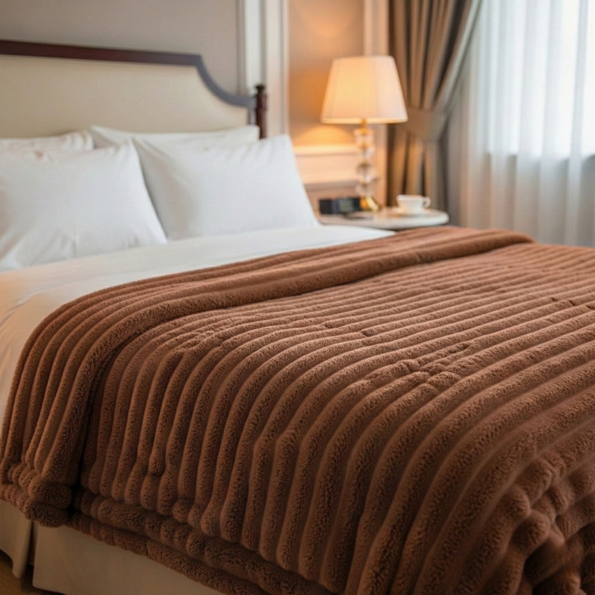 Manta de terciopelo suave como pelaje artificial - Cálida y lujosa