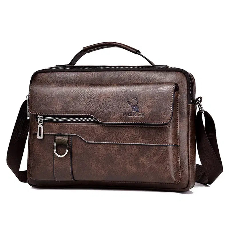 Elegante borsa messenger uomo in pelle PU