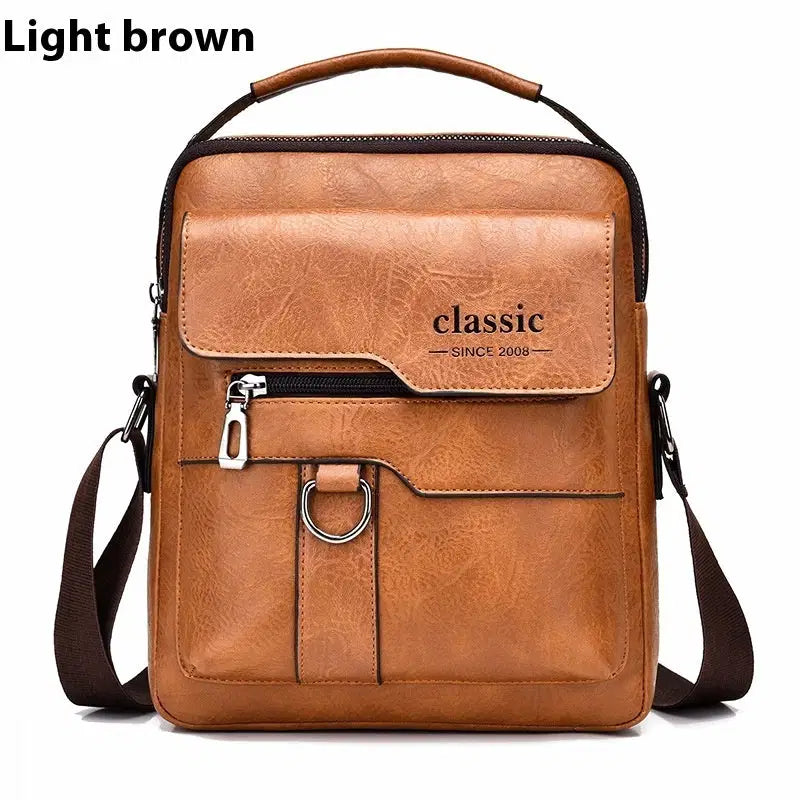 Elegante borsa messenger uomo in pelle PU