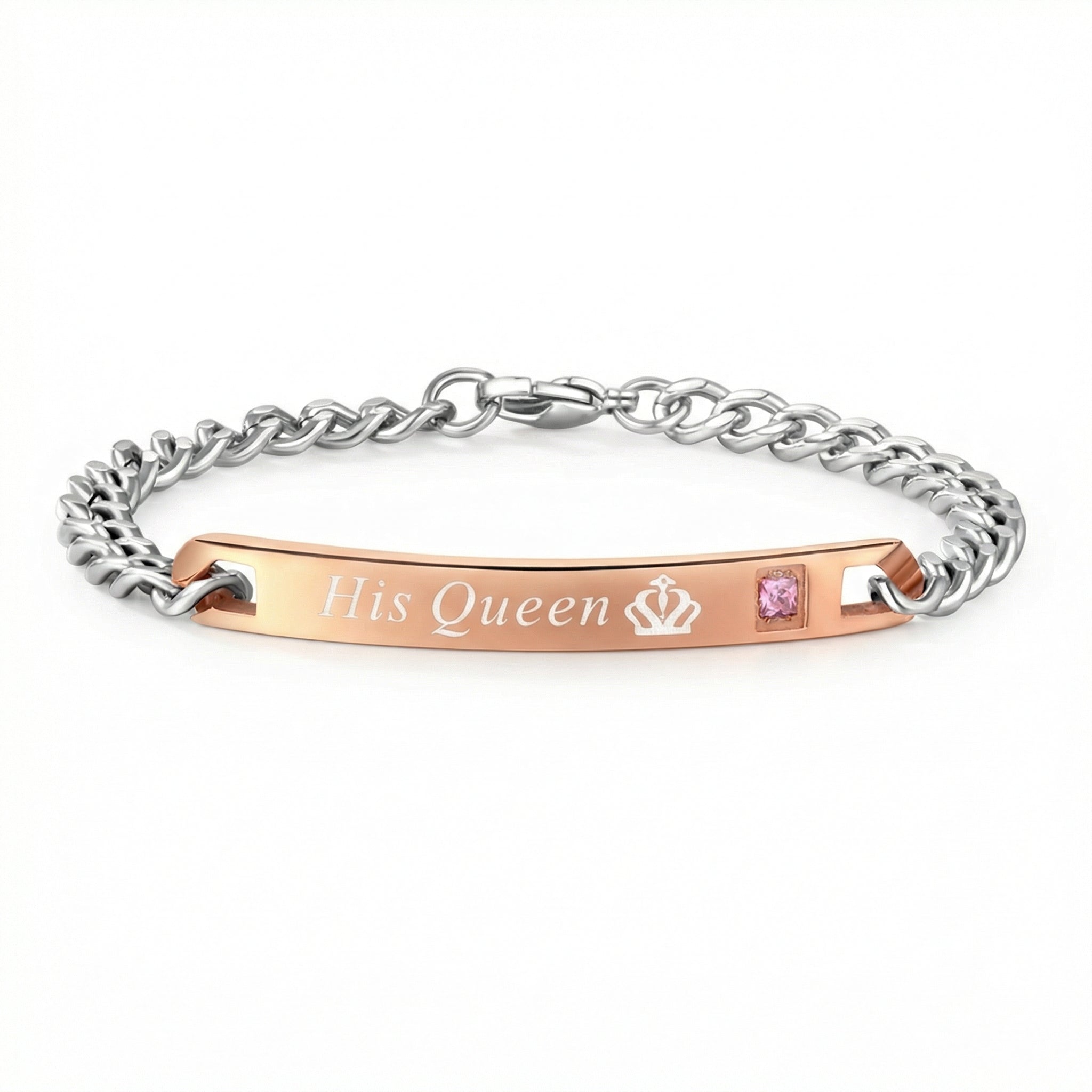 Couple Armband-Set "Royal Bond" by Amorlune featuring matching bracelets in elegant design for couples.