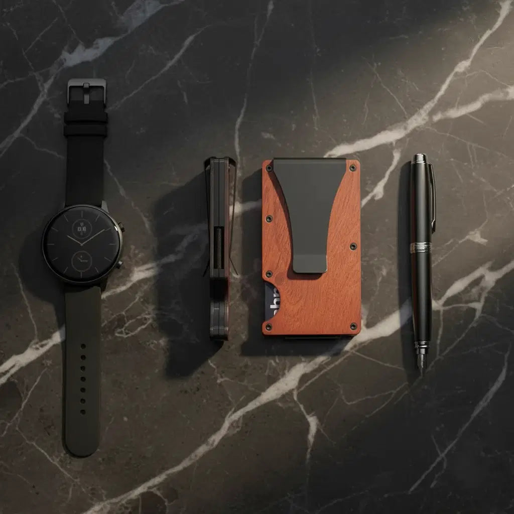 Holz-Kartenetui mit RFID-Schutz - Amorlune