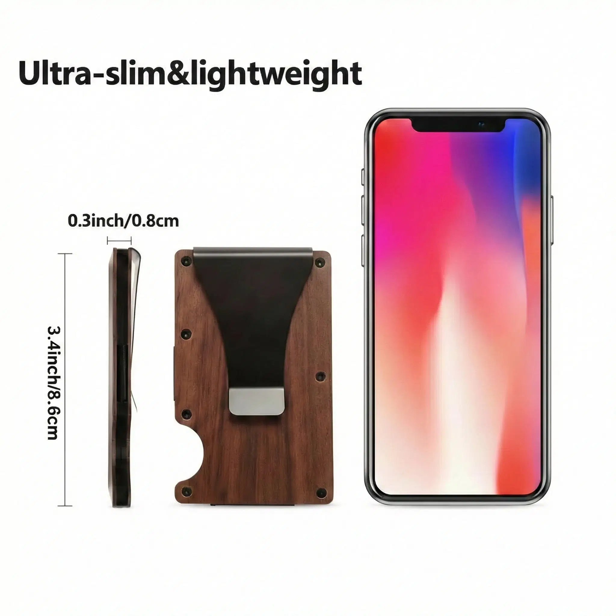 Holz-Kartenetui mit RFID-Schutz - Amorlune