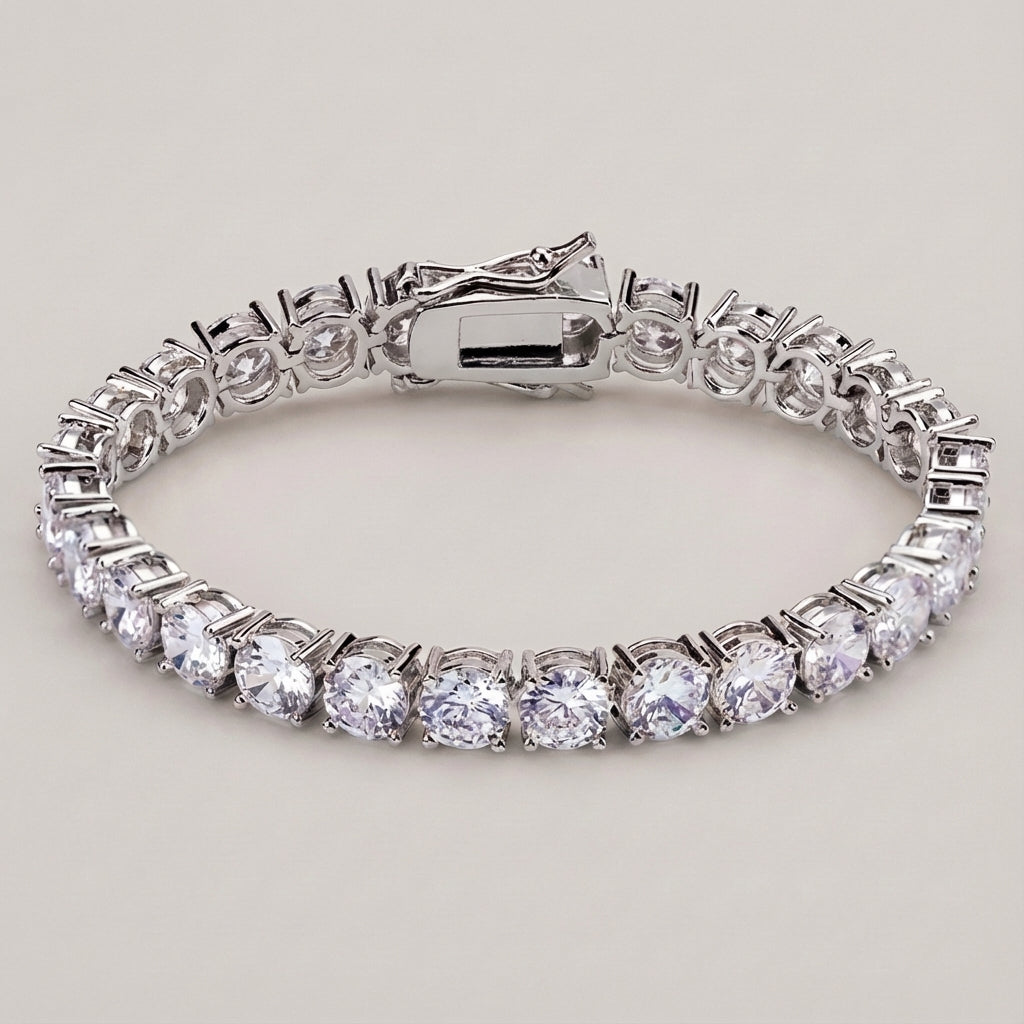 Luxus Tennisarmband Zirkonia – Damen & Herren, 7 oder 8 Zoll, Gold/Roségold/Silber - Amorlune