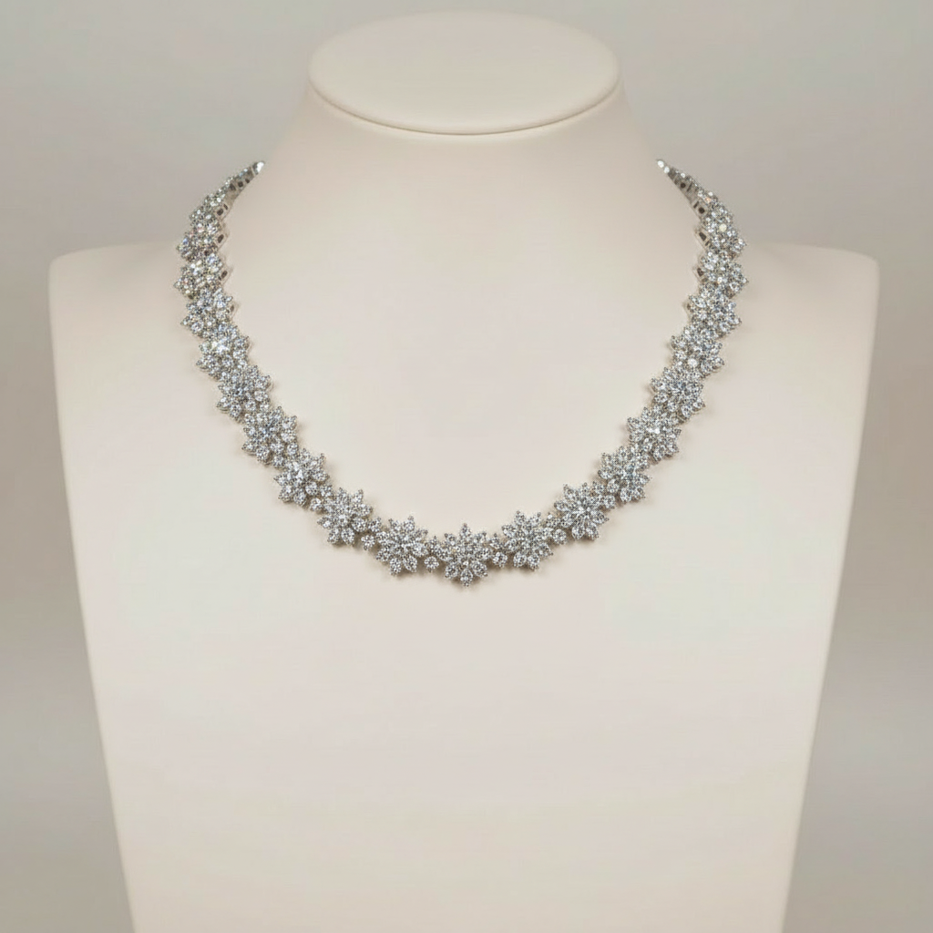 Moissanit Tenniskette – 925er Silber - Amorlune