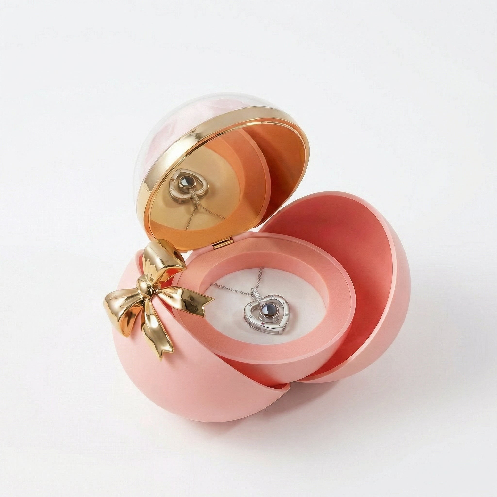 Rosen-Geschenkbox mit „Ich liebe Dich“-Kette & Schmuckfach - Amorlune 