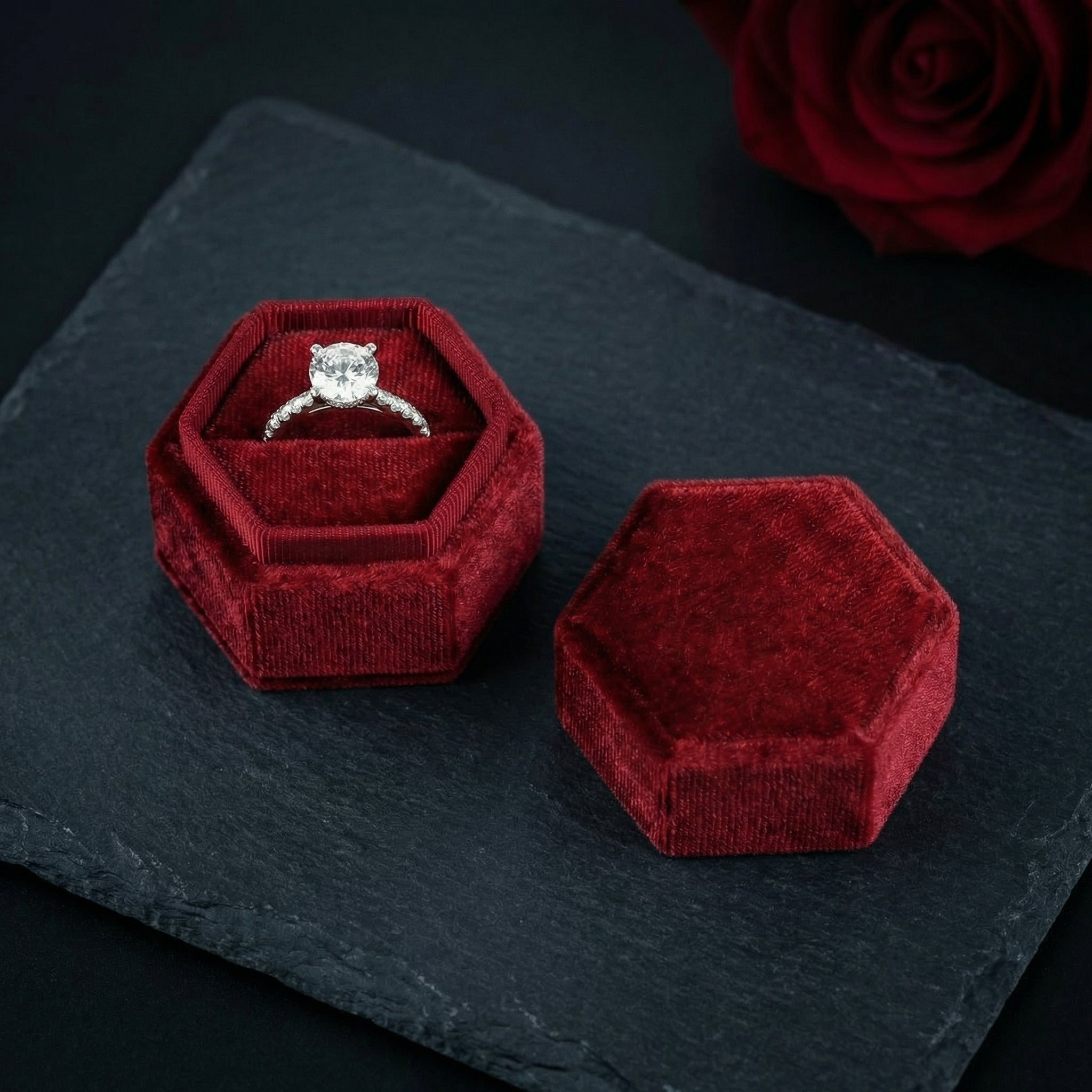 Edle Schmuckschatulle & Geschenkbox für Anträge