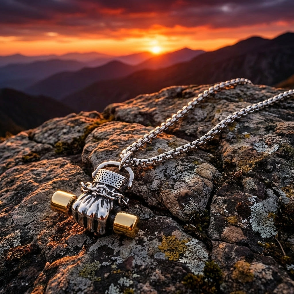 Titanstahl Hantel-Faust Kette - Amorlune