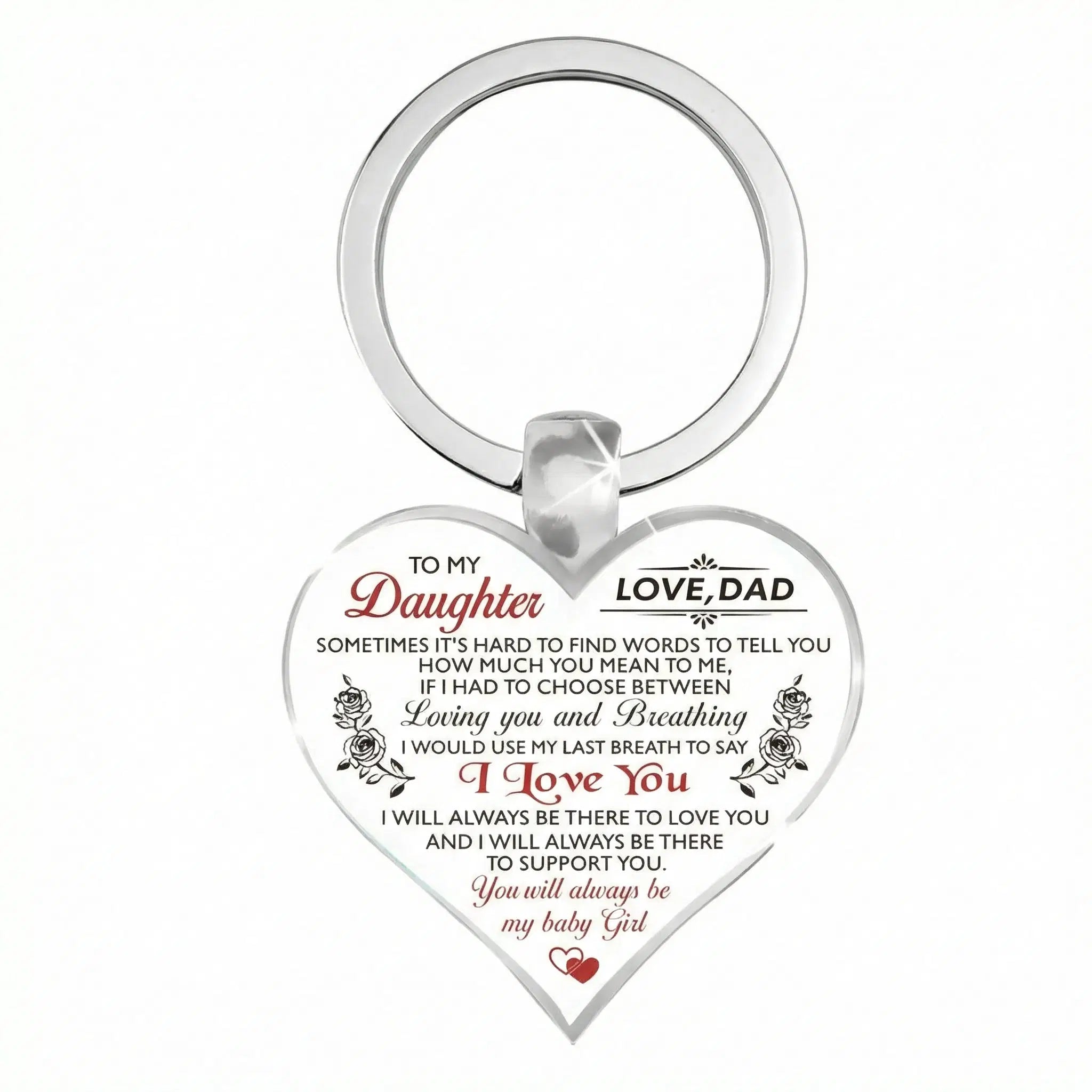 Heart-shaped keychain "Eternal Connection" – Personal gift for family &amp; partner