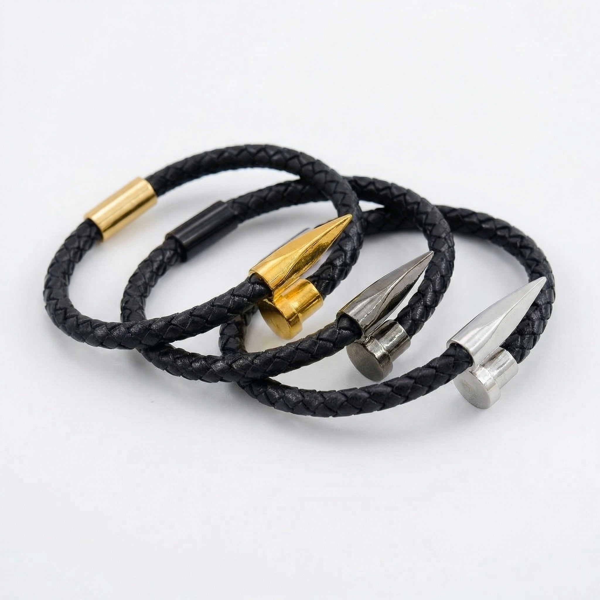 Unisex Armreif „Nail-Design“ - Amorlune 