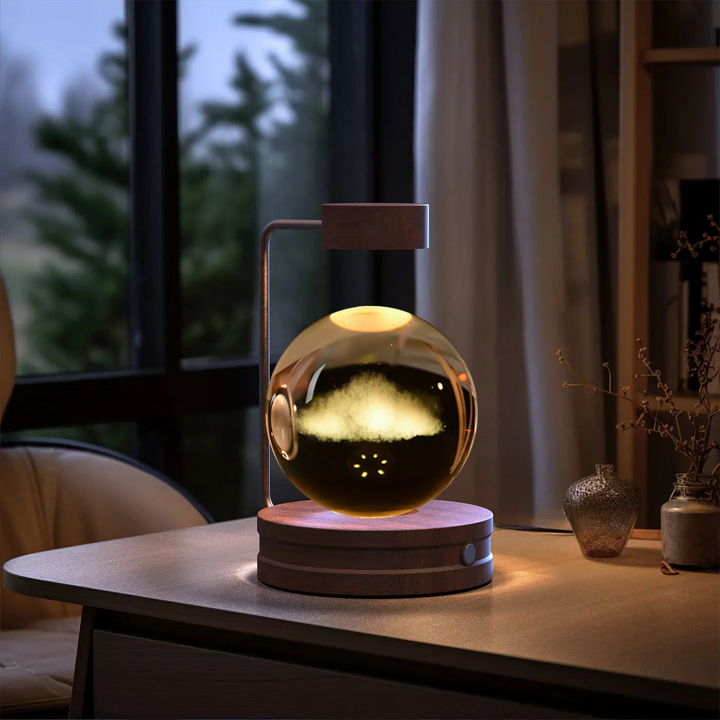 Crystal Night Light Dino Galaxy – warm USB mood light
