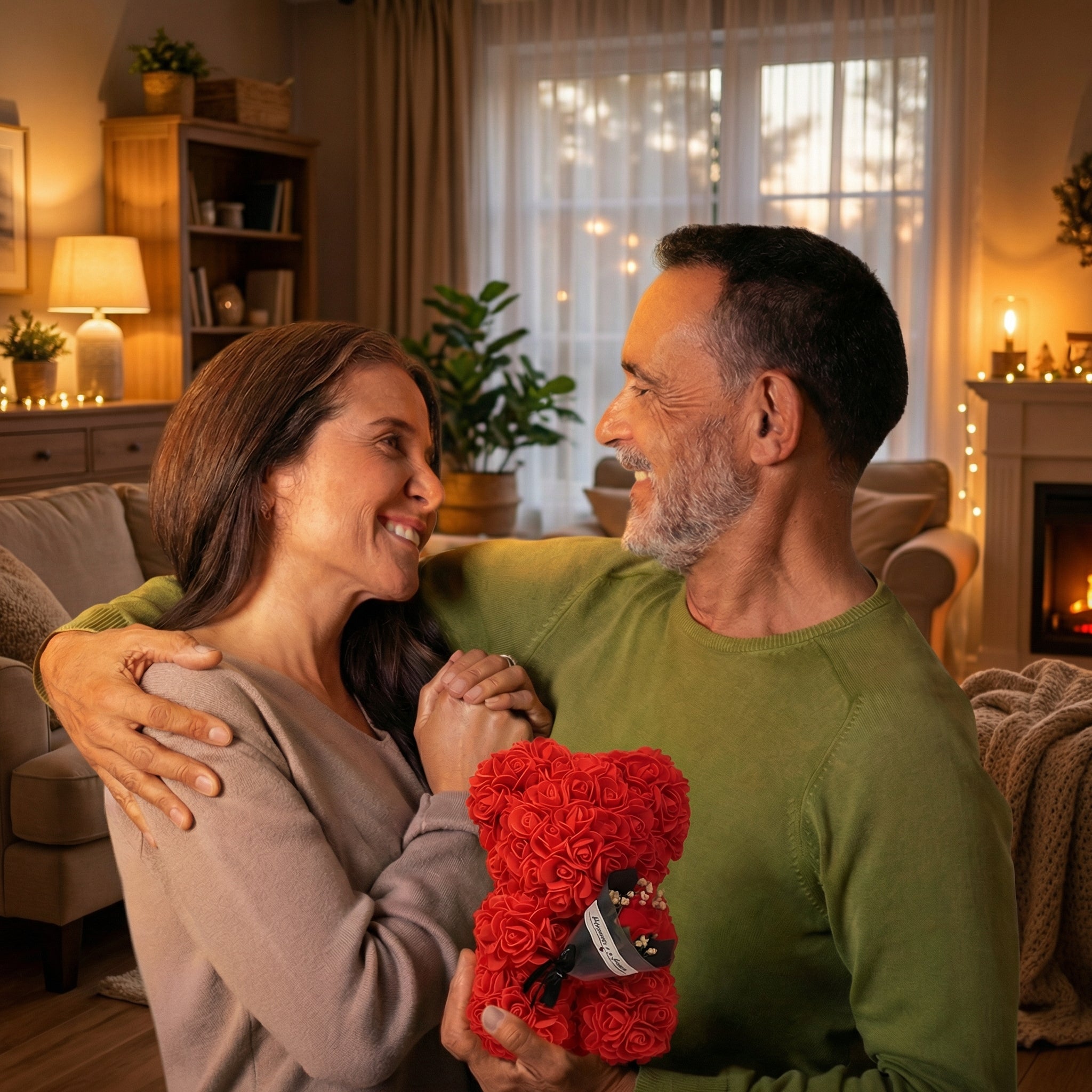 Preserved Rose Gift (Rosenbär) – Geschenkbox für Valentinstag, Geburtstag & Jahrestag