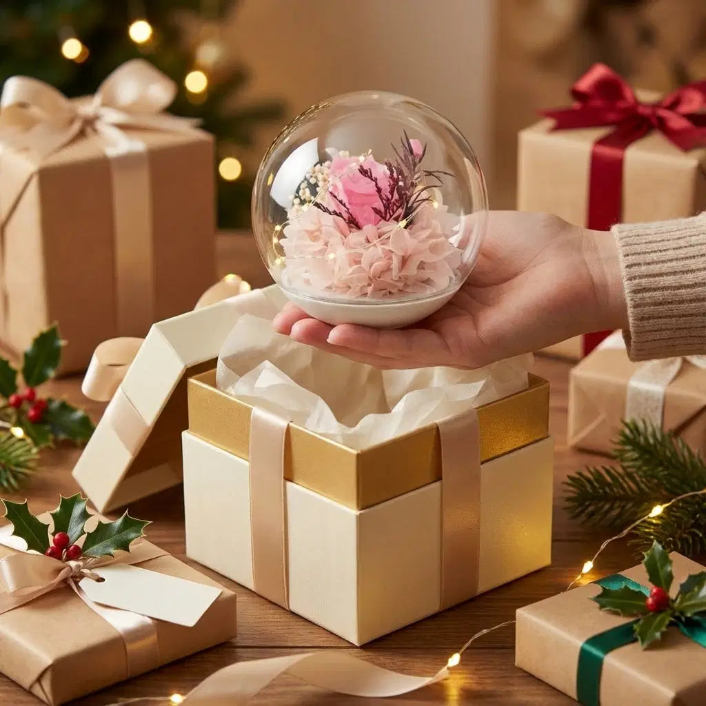 Rosa eterna magnetica fluttuante - Decorazione da scrivania unica