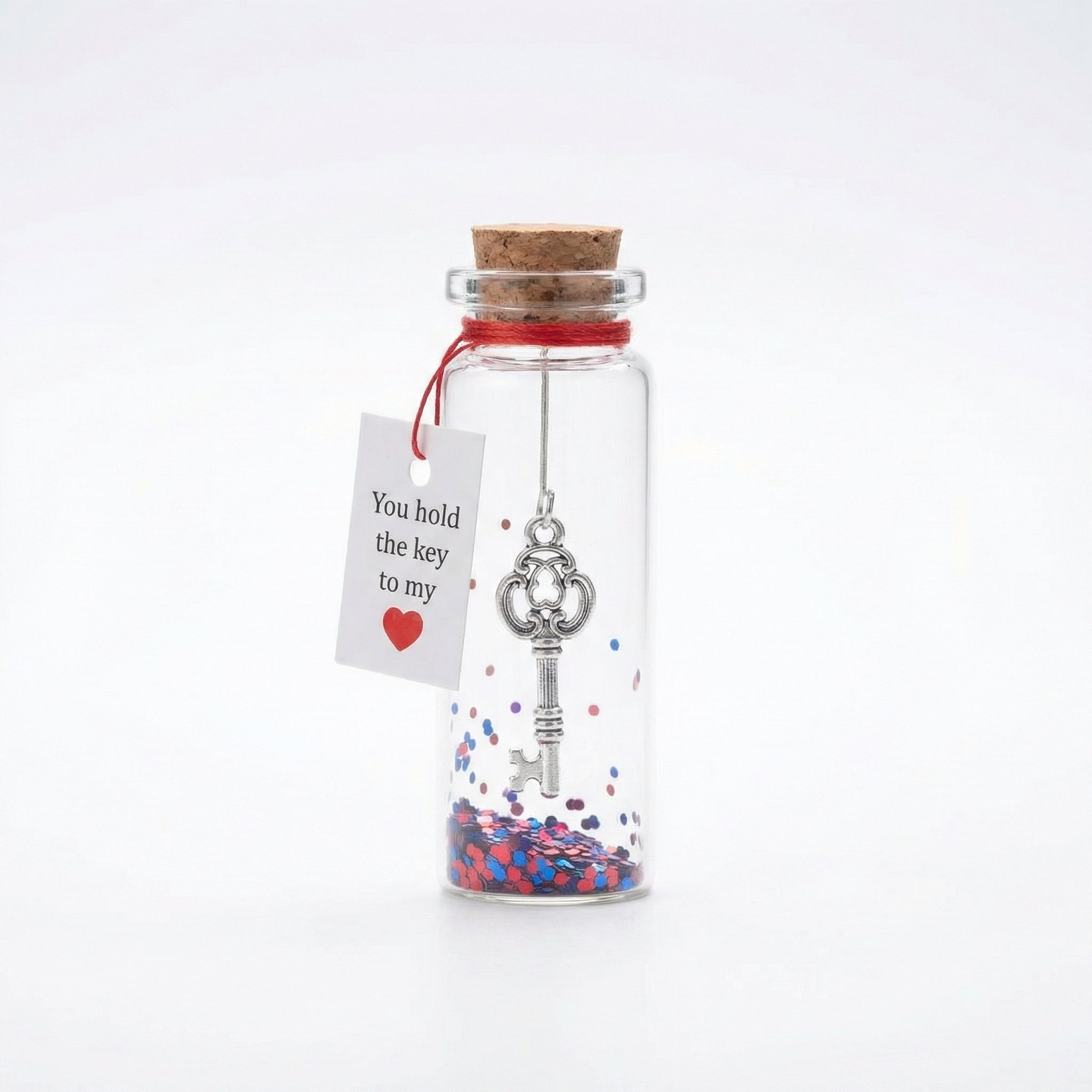 Valentine's Love Pendant Bottle - Romantischer Flaschenpost Anhänger