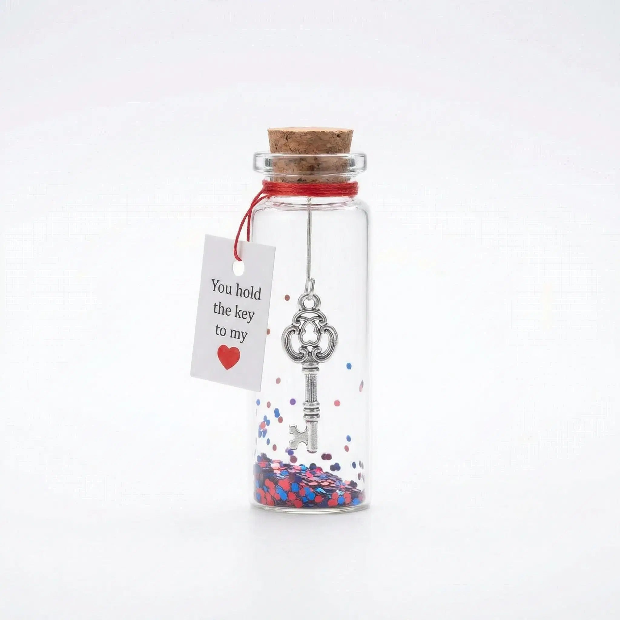 Valentine's Love Pendant Bottle - Romantischer Flaschenpost Anhänger